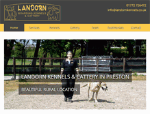 Tablet Screenshot of landornkennels.co.uk